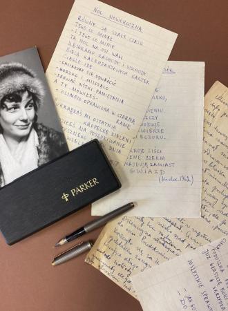 NOWY EKSPONAT: Pióro wieczne "Parker 75", lata 90. XX w., srebro pozłacane, stalówka z 14-karatowego złota, zbiory MHKi 20230920