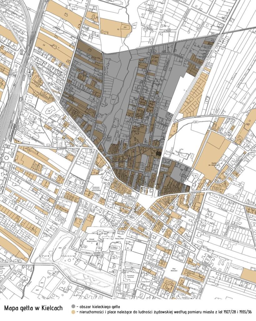 85. rocznica utworzenia getta w Kielcach 2 mapa getta
