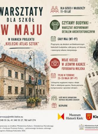Warsztaty dla szkół w maju w ramach projektu "Kielecki Atlas Sztuk" 20260507 0