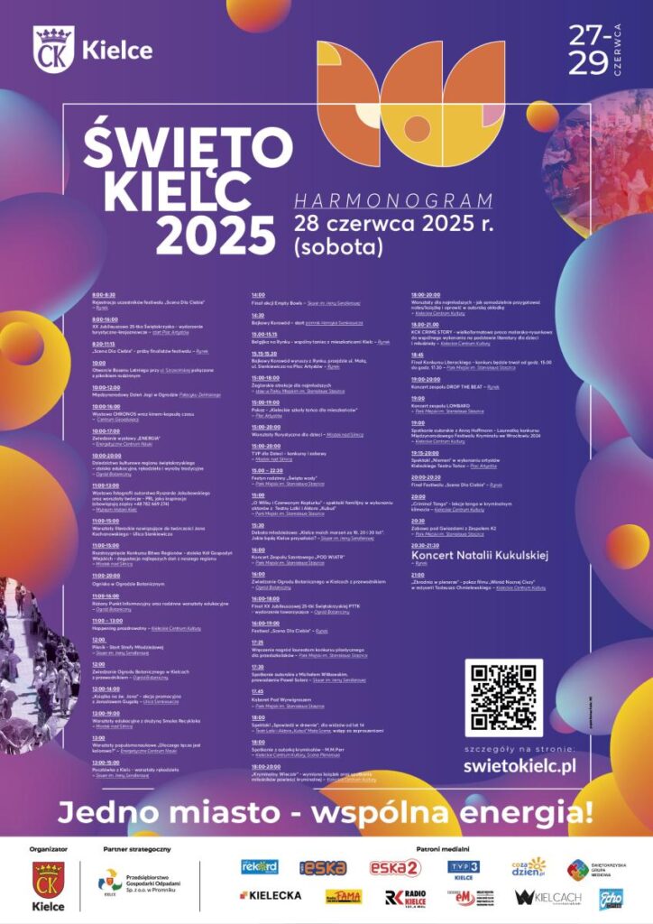 Święto Kielc 2025 razem z Muzeum Historii Kielc harmonogram swieto kielc2