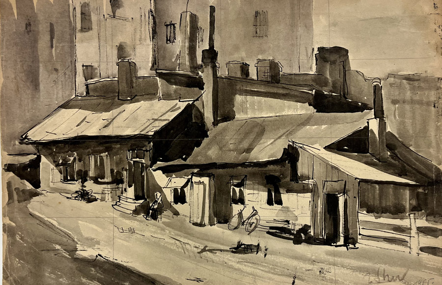 Nowe nabytki Muzeum Historii Kielc - rysunki i obrazy Janusza Skiby img 2832