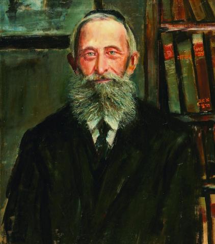 Z OBRAZEM SAM NA SAM. Zygmunt Menkes, "Portret Herszla Zagajskiego" z obrazem sam na sam. zygmunt menkes, "portret herszla zagajskiego"