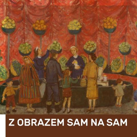 z obrazem sam na sam: irena janowska grodziska "delikatesy"