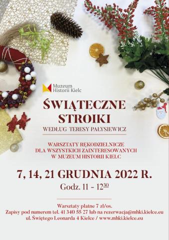 Warsztaty rękodzielnicze pt. Świąteczne stroiki według Teresy Pałysiewicz. warsztaty rękodzielnicze pt. Świąteczne stroiki według teresy pałysiewicz.