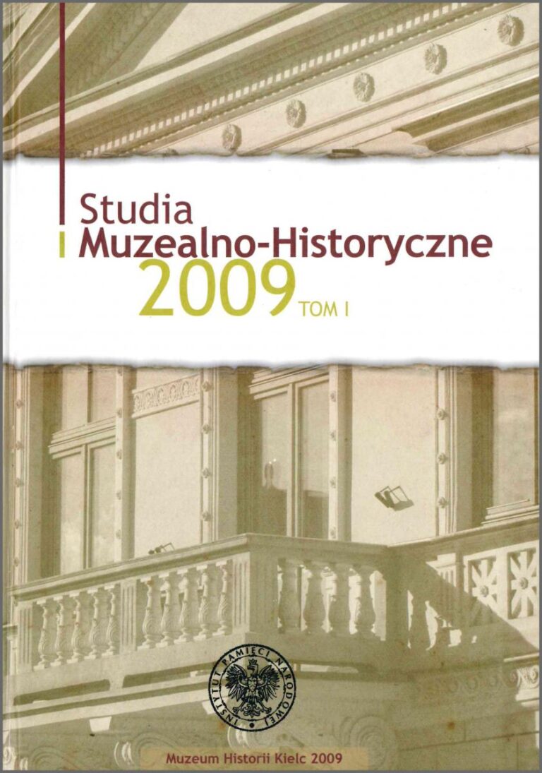 Studia Muzealno-Historyczne 2009, t. 1